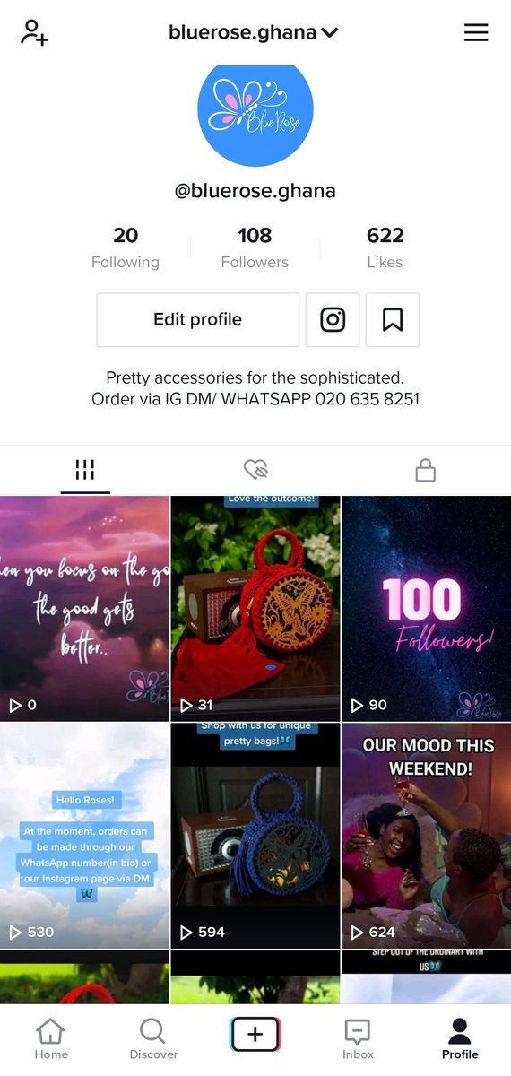 BlueRose_ghana's tweet photo. Kindly follow our TikTok 🦋🤗 https://t.co/TJWz1JsMAN