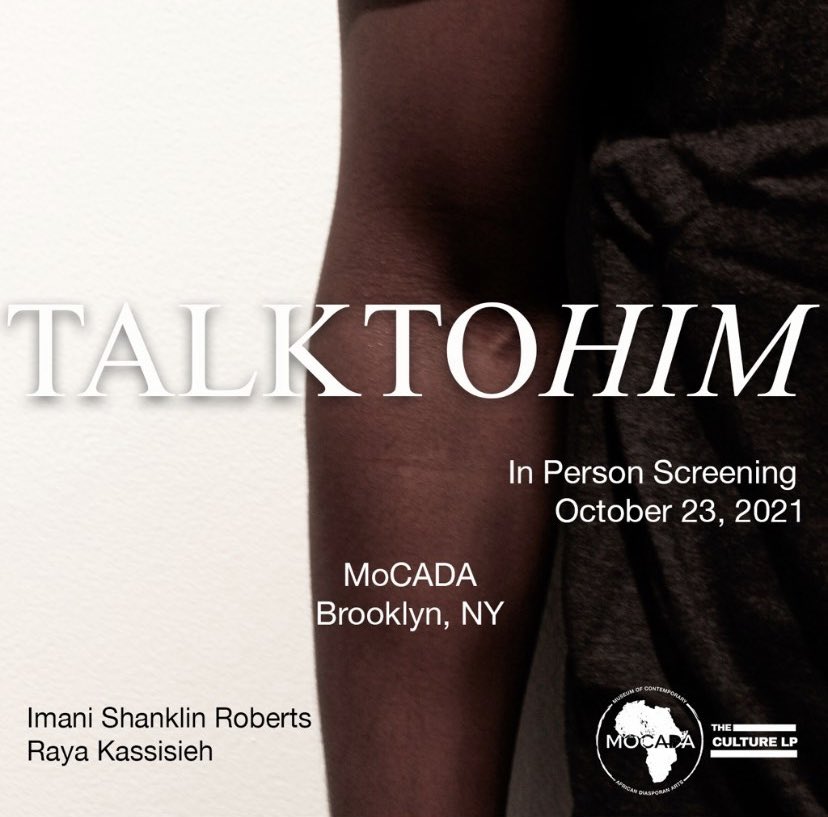 TheCultureLP's tweet image. In collaboration with @MoCADA, we are pleased to announce #TalktoHIM, a public art installation conceived by the artists Imani Shanklin Roberts and Raya Kasisisieh. Presented to the public this Saturday, October 23, from 4-6 pm at MoCADA. 

Register here: mocada.org/events/talk-to…