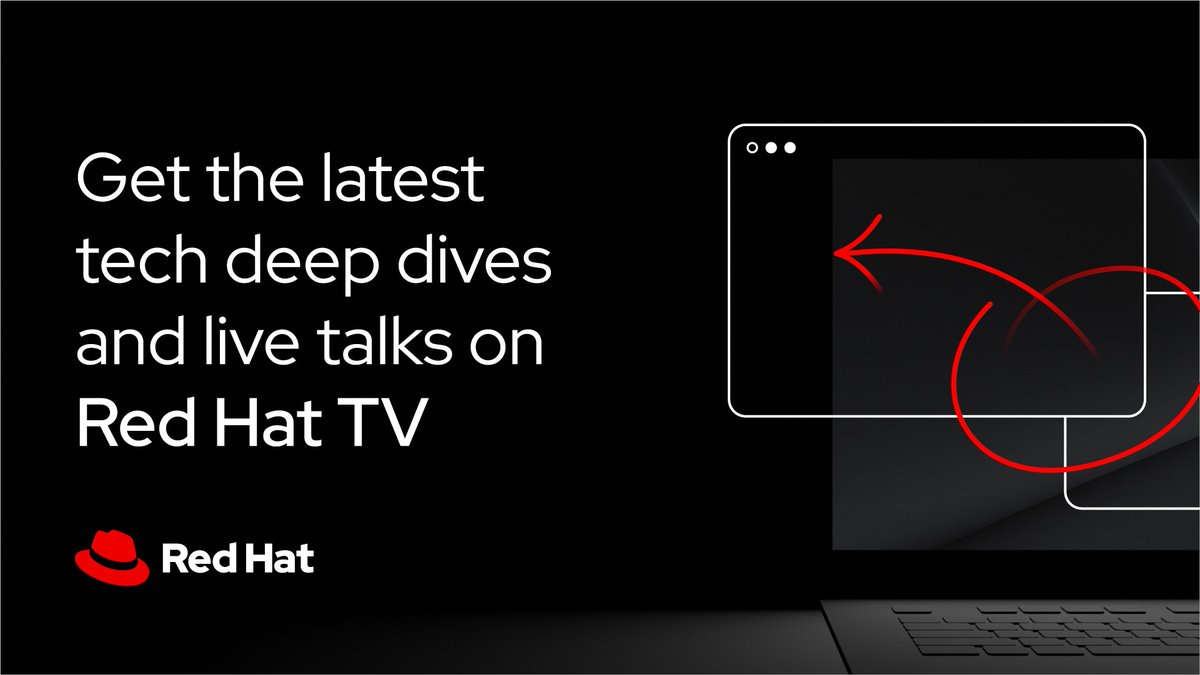 RedHat's tweet image. #RedHat TV is the streaming platform that gives you access to the latest technical deep dives and #live talks on the #tech topics that matter to you, brought to you by the world’s enterprise #OpenSource leader. red.ht/3lS3jKJ