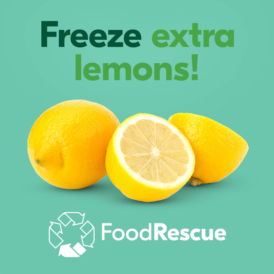 sobeys's tweet photo. Store extra lemons whole in the freezer then grate for zest as needed. Find new ways to use up what you have so less goes to waste. #FoodRescue #OurPart #WasteReductionWeek https://t.co/rBpREDAUKg