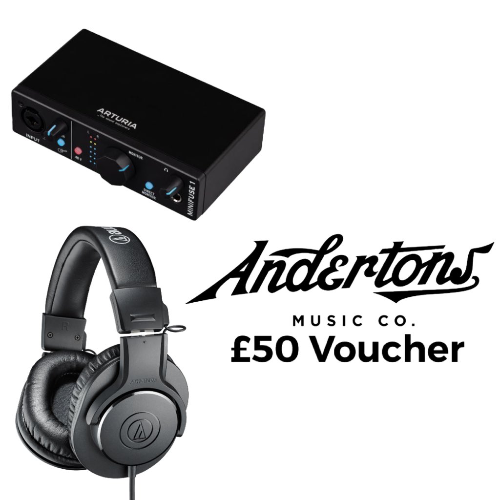 Do you make music? Do you like free stuff? Well that’s perfect as I’m giving away an Arturia Minifuse 1, a pair of AudioTechnica ATH-M20x Headphones, and a £50 voucher to Andertons UK. All you have to do is submit an original track in my discord join here: discord.gg/cjJdRzcj5B