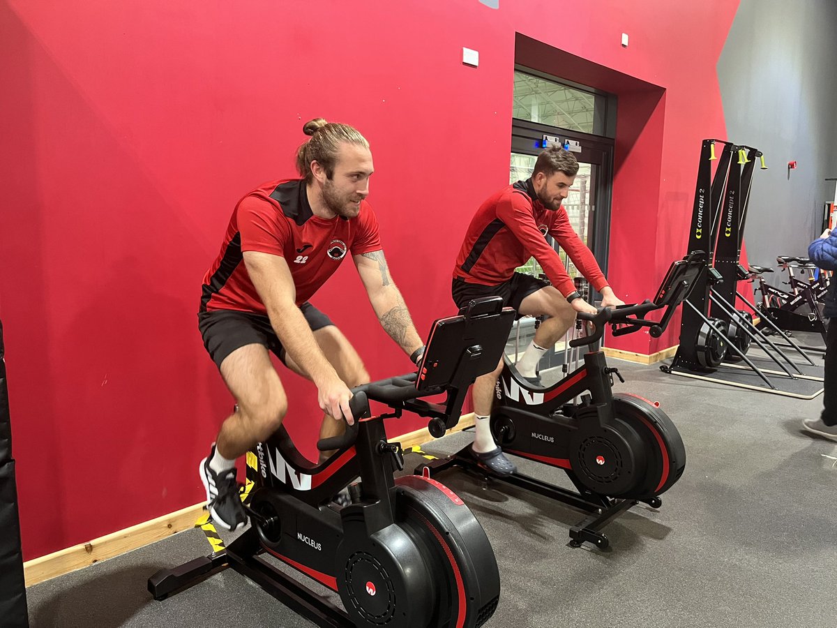 USWSport's tweet photo. New gym kit 🤩

Nice to see @PontyTownAFCM taking our new @wattbike for a spin this evening 🚴🏼‍♀️😮‍💨 https://t.co/C3ehxmyIvX