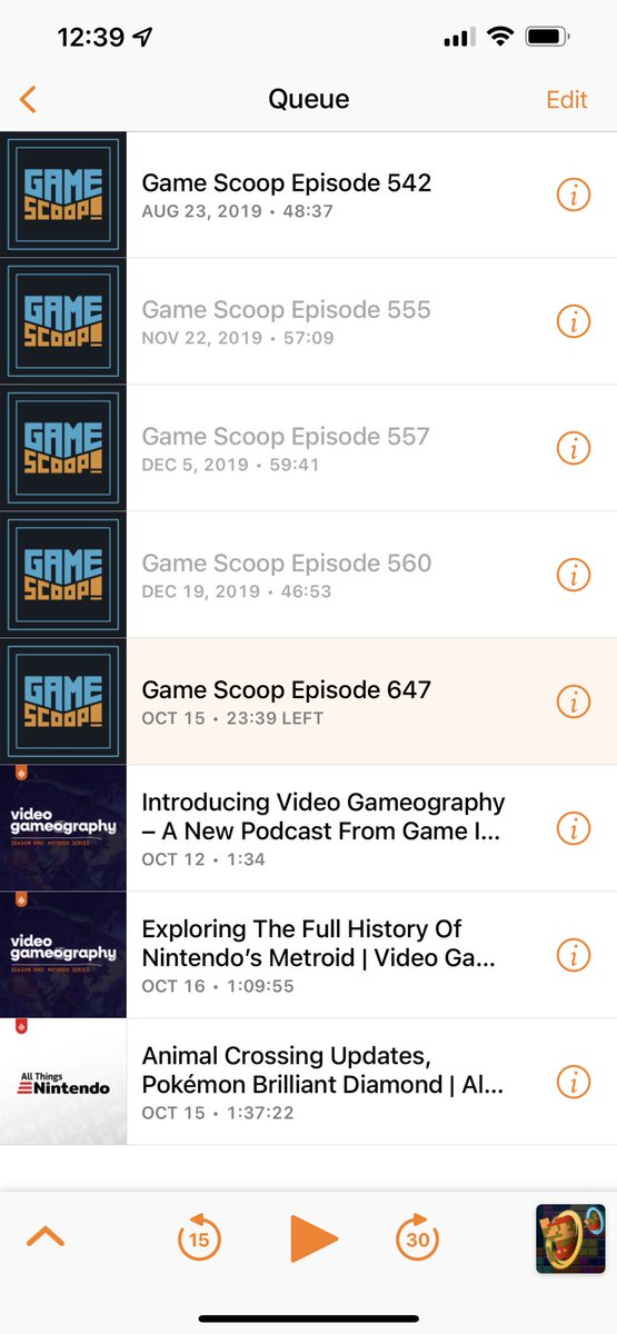 nathantschultz's tweet photo. @OvercastFM I checked the box and I’m seeing old episodes. https://t.co/56EzCVY7Xk