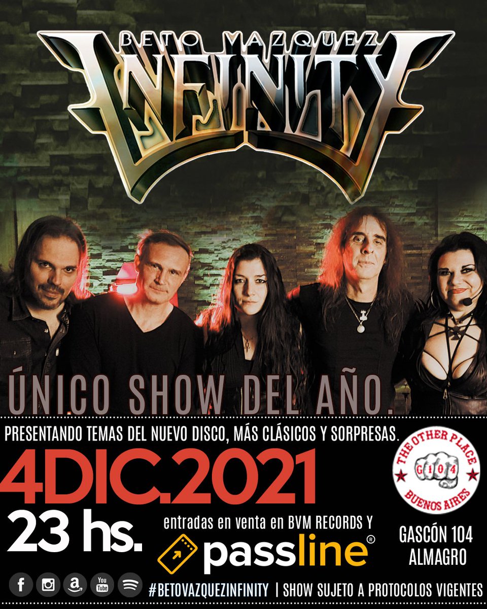 BVI_OFICIAL's tweet photo. BETO VAZQUEZ INFINITY 
➖SÁBADO 4 DE DICIEMBRE – 23 HS SHOW 
➖THE OTHER PLACE (Gascón 104- Almagro)
▪️ENTRADAS POR PASS 
PASS LINE: 
https://t.co/22p92HE99M https://t.co/1m8GO5Vrbl