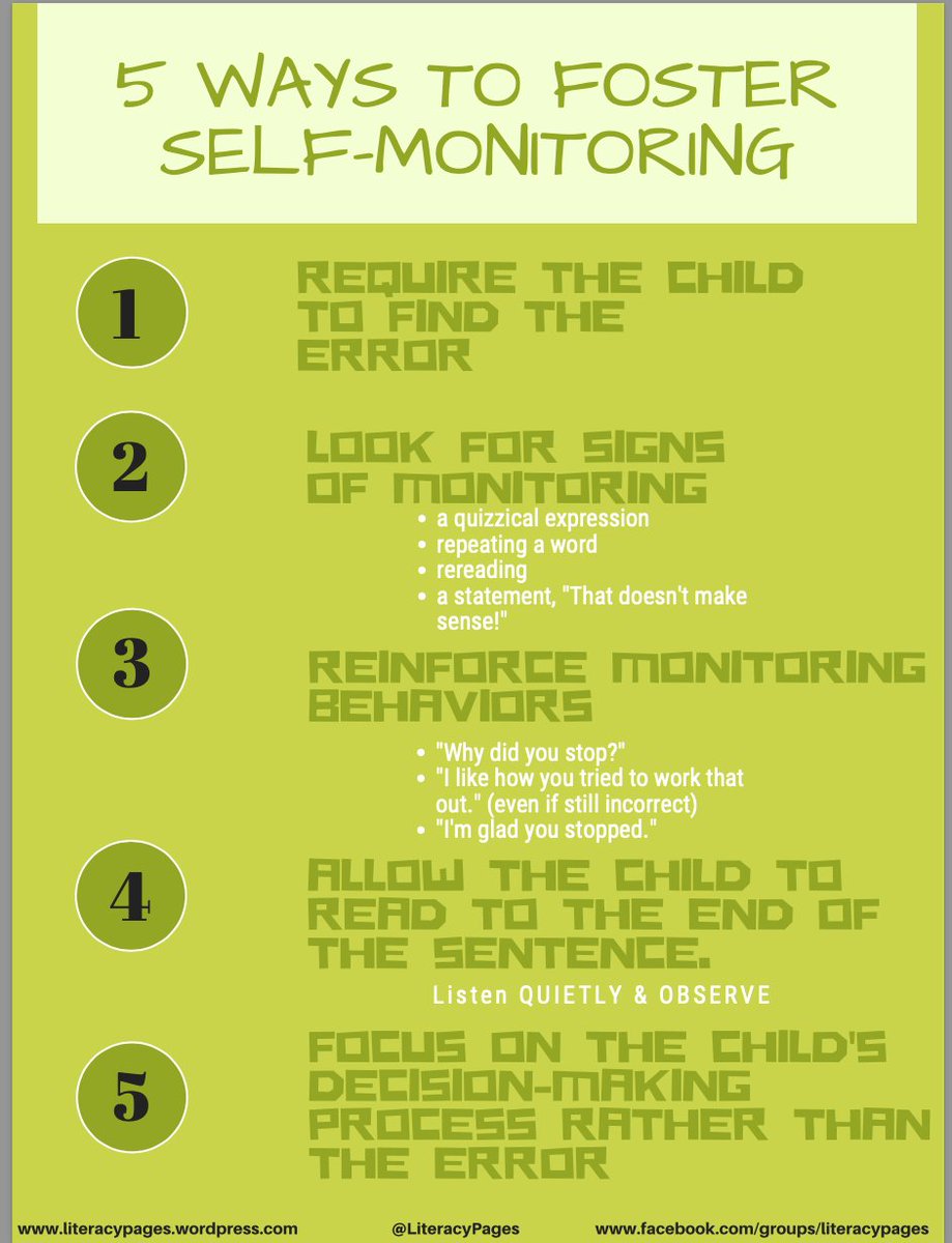 TroyF42's tweet photo. Ways to notice and note self-monitoring to encourage agency and transfer #selfmonitor https://t.co/9BlvolxvQC