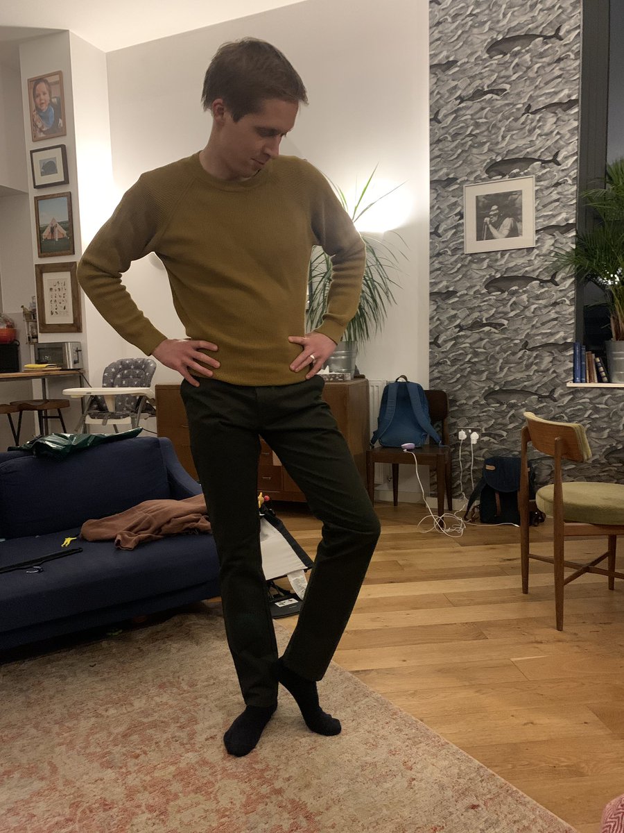 Teddy’s got some brand new chinos for the shows <a href="/WardrobeTheatre/">The Wardrobe Theatre</a> !! They chafe at one end- but which? Find out in front of a live audience next week!!
