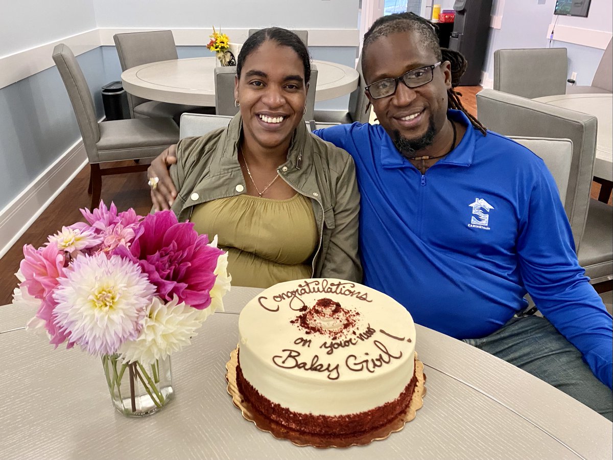 Caring_House's tweet photo. Our incredibly kind and talented night manager is having a BABY. Congratulations Joseph and Keisha! We are so excited to have another member in the #CaringHouse family. 🏡💕 #homeawayfromhome https://t.co/FBssCgQgDg