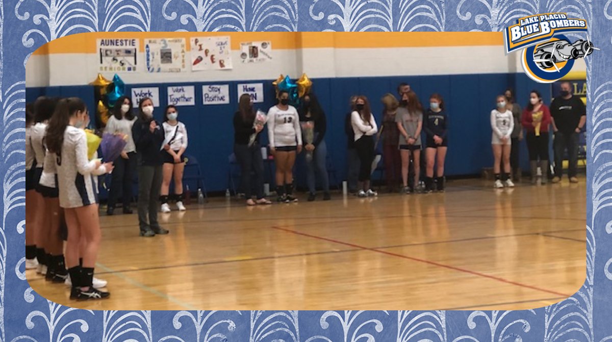 LakePlacidCSD's tweet photo. Honoring our #empoweredLP senior volleyball players! π #seniors #senioryear #LakePlacid https://t.co/wYZMS9NOOZ