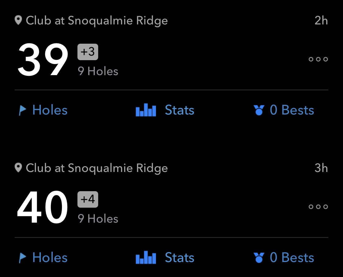 GolfObsessed's tweet photo. Broke 80 again! Not sure it counts when the front 9 is closed and just played two turns on the back. But was fun either way! https://t.co/vkWzY9cmgH