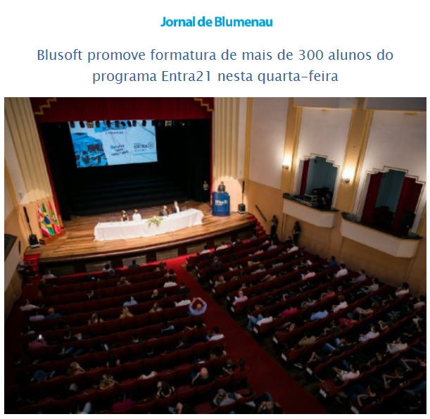 Jornal_Blumenau's tweet photo. Blusoft promove formatura de mais de 300 alunos do programa Entra21 nesta quarta-feira.
Saiba mais: https://t.co/cmx4vDgdDU
#Sedec #Blusoft #Entra21 #tecnologia #santacatarina #blumenau #JornalDeBlumenau https://t.co/0icnWpt1TL