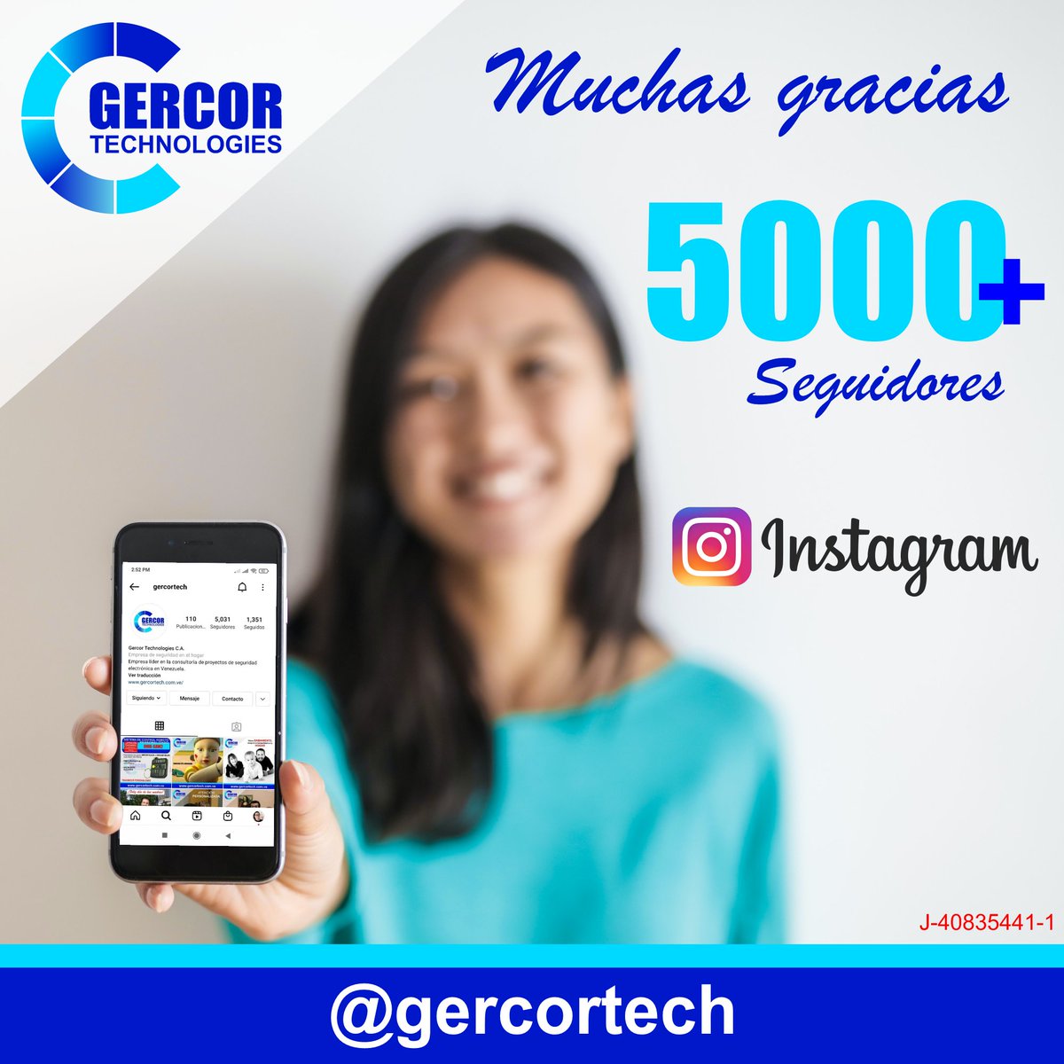 gercortech's tweet photo. Estamos muy agradecidos por su apoyo y preferencia. Gracias a ustedes nuestra familia de Instagram ya llego a 5K. ¡Sigue etiquetando! ¡Sigue compartiendo! ¡Sigue recomendando que sigan a @gercortech!
.
.
.
#gercortech #seguridad #5k #5000seguidores #5000followers #Venezuela https://t.co/2g7bV6hrMl