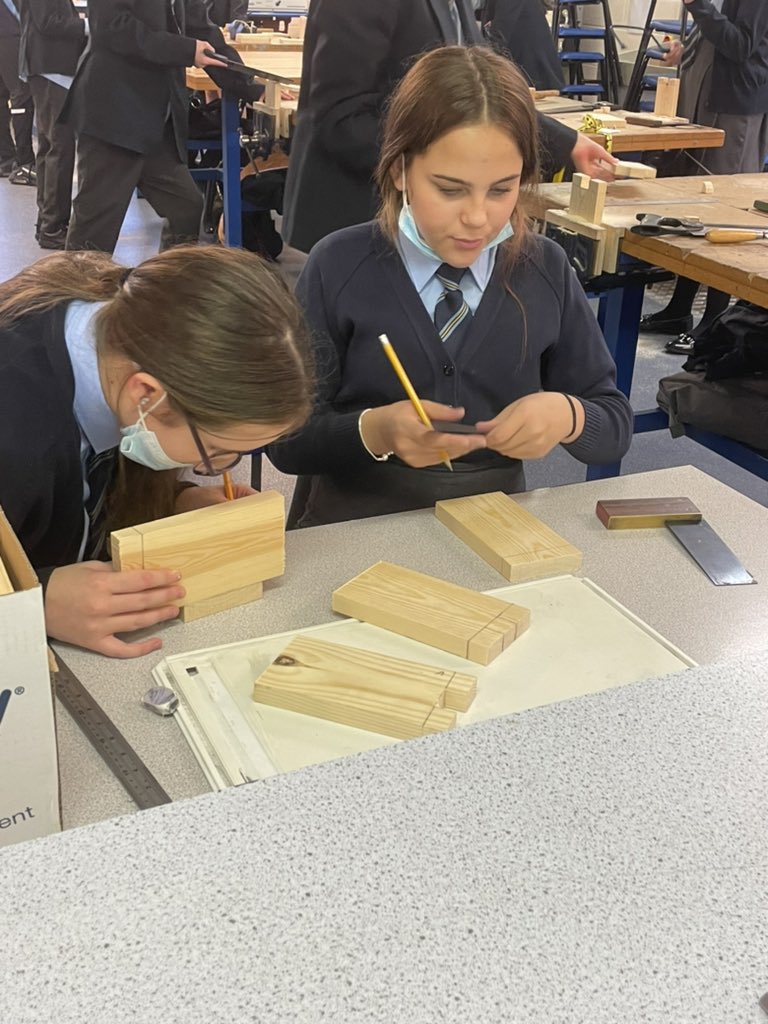 MrsLWilliamsDT's tweet photo. We have been busy in the Technology department today - Year 9PH developing their measuring, marking and cutting skills to manufacture their ‘child themed bookends’. Stay tuned to see the final outcome. #ambitiousandcapablelearners #creativeoutcomes @sjhsnewport @SJHSYear9 https://t.co/p5sN2CwpRk