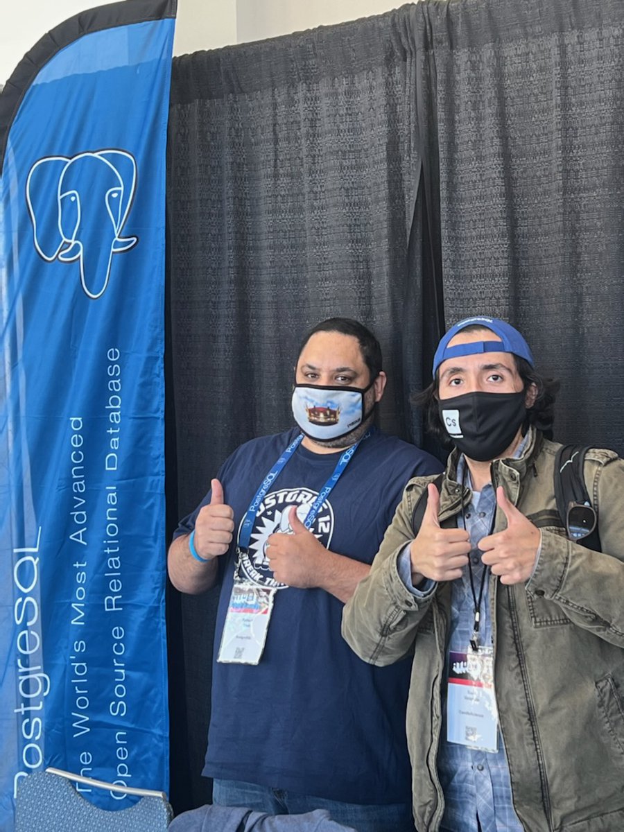propupul's tweet image. We ❤️ @PostgreSQL! Thank you so much for the stickers and hat @robtreat2 
#ATO2021 #PostgreSQL