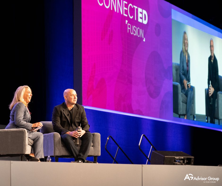 osaic_inc's tweet photo. Many thanks to today's keynote speaker, 8-time Grand Slam Singles Champion and Gold Medalist Andre Agassi, for talking with us about his journey to success.   

#ConnectEDFusion https://t.co/RJFqAEwXta