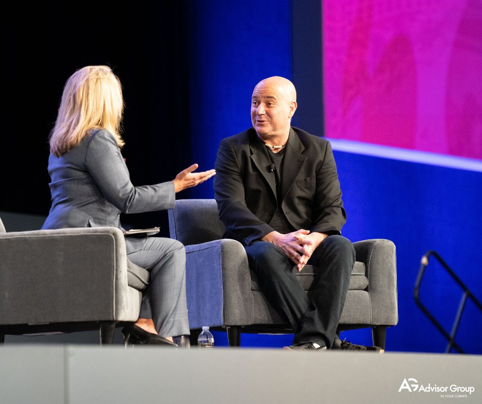 osaic_inc's tweet photo. Many thanks to today's keynote speaker, 8-time Grand Slam Singles Champion and Gold Medalist Andre Agassi, for talking with us about his journey to success.   

#ConnectEDFusion https://t.co/RJFqAEwXta