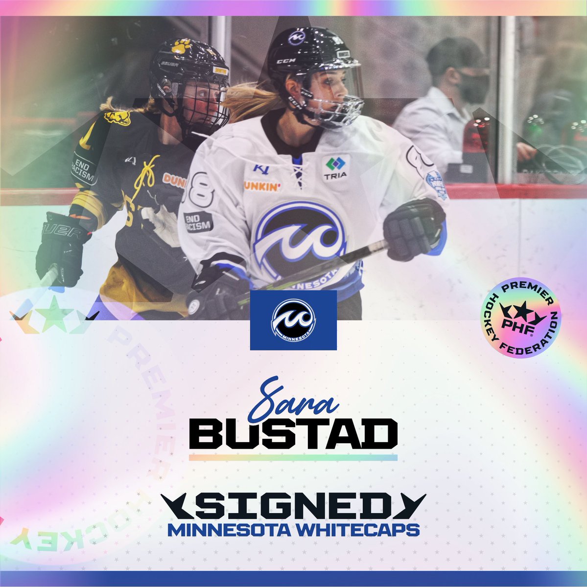 Blueliners Maddie Rowe and Sara Bustad will both be back with the Whitecaps for their second season!

🌊 | bit.ly/3E0fQCj