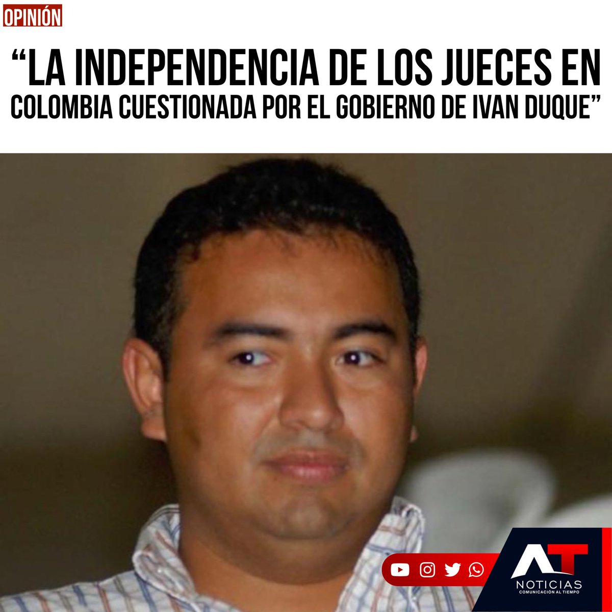 ATnoticias_'s tweet photo. A raíz de la decisión tomada por el Juez Quinto de Ejecución de Penas y Medidas de  Seguridad de Barranquilla – Atlántico, el ministro de Justicia WILSON RUIZ se pronunció con respecto a la decisión de otorgarle el beneficio a prisión domiciliaria a JORGE LUIS ALFONSO LÓPEZ. https://t.co/11EG4J5LNo