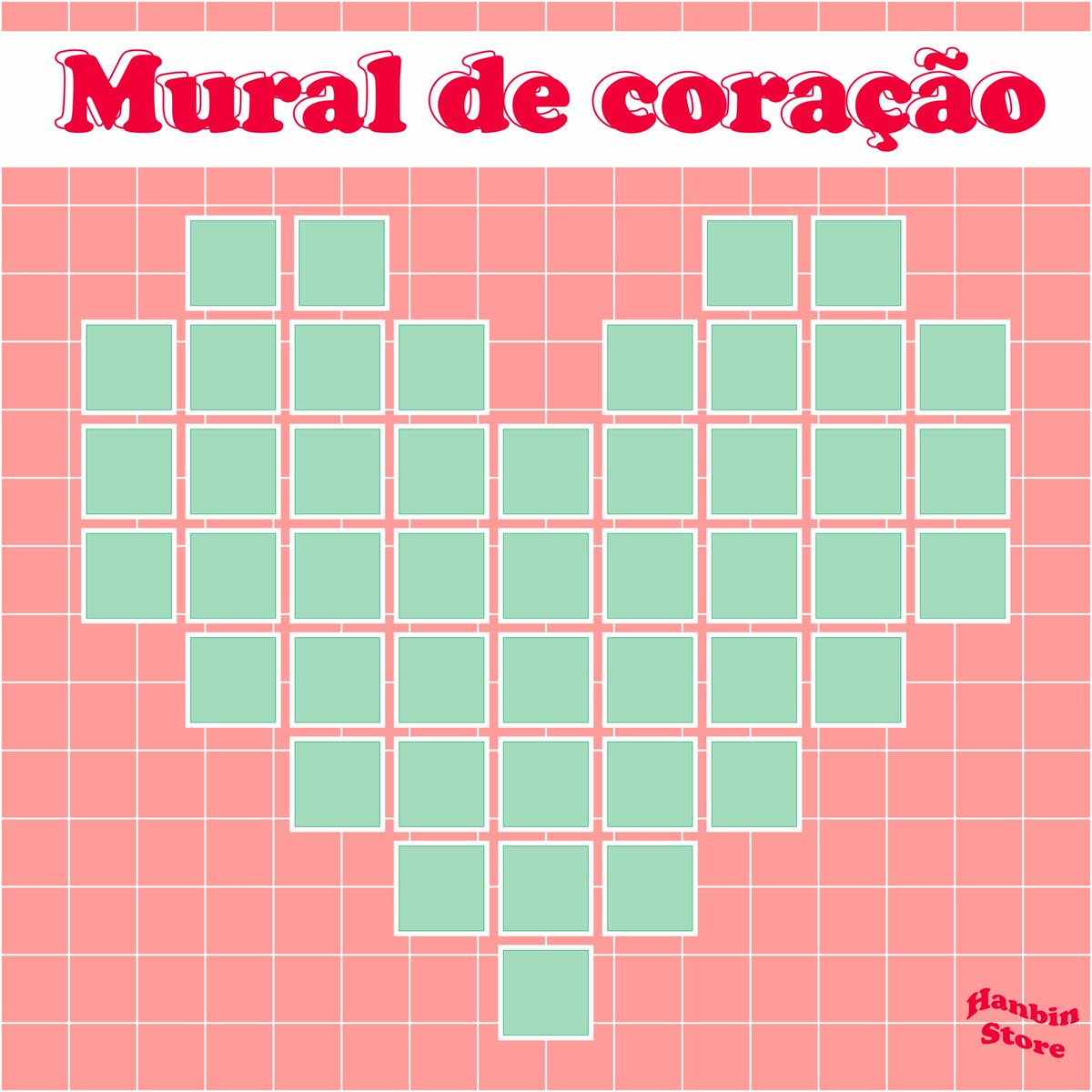 HanbinStore's tweet image. → Mural de coração 
✧ 46 fotos (9 cm x 9 cm)

- Acabamento fosco ou brilhante:
💸R$ 60,00 (+ frete) ⊹

- Acabamento holográfico:
💸R$ 85,00 (+ frete) ⊹