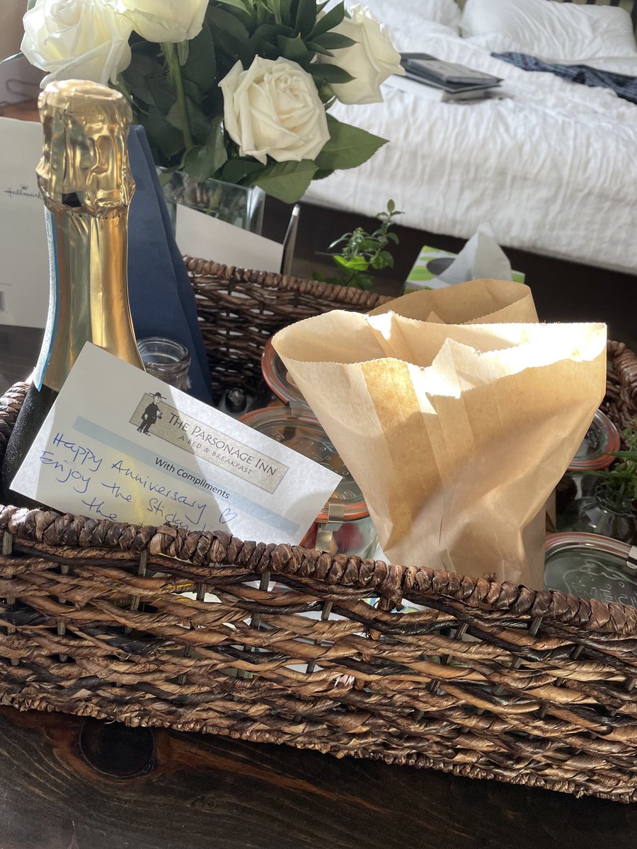 RosieBillTeam's tweet photo. We are vacationing this week on #CapeCod staying at the #ParsonageInn in Orleans. Our breakfast this morning included a complementary bottle of Prosecco to help celebrate our 41St Anniversary. https://t.co/mxFlxkask8