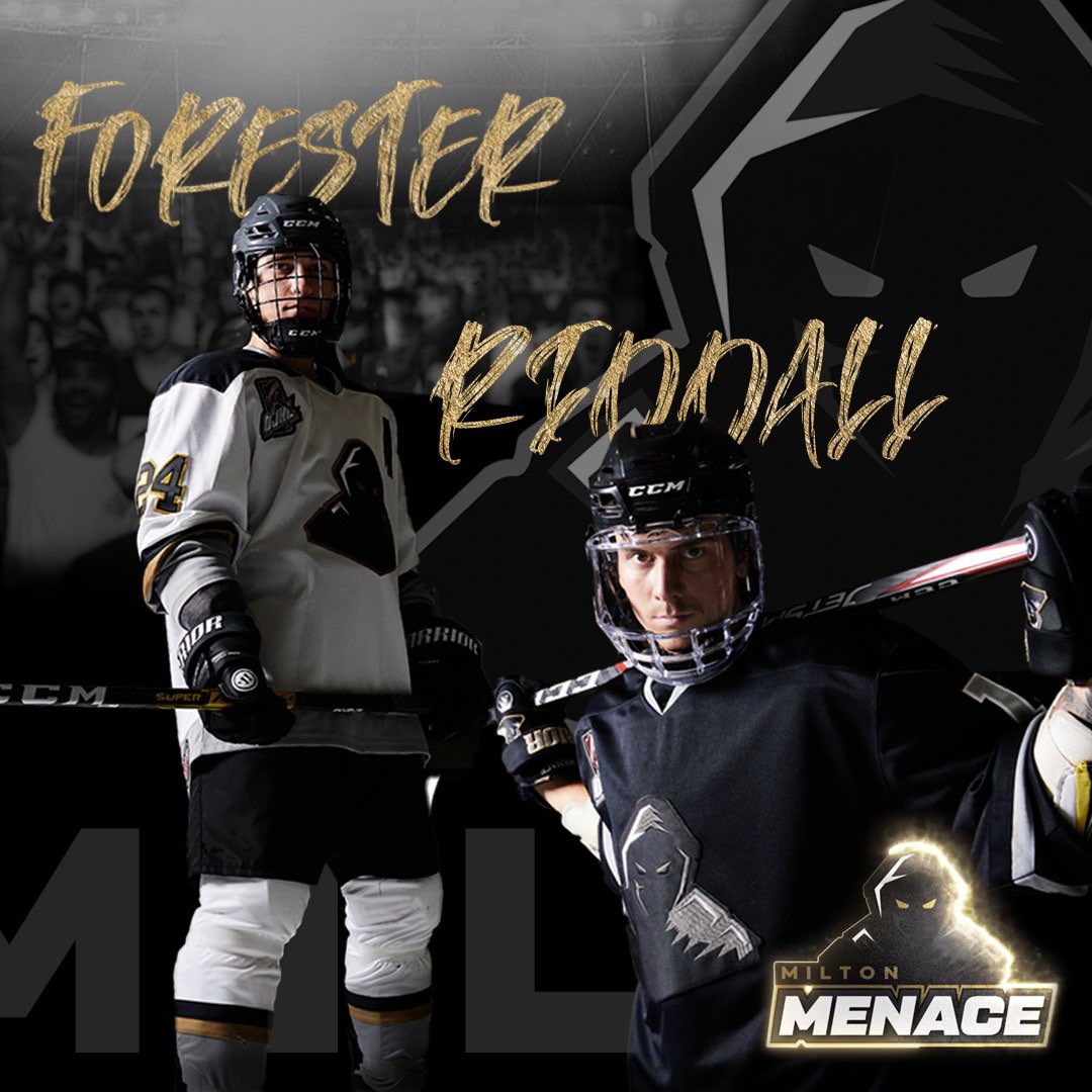 MenaceOJHL's tweet photo. THEY’RE BACKKKK 😈

Defencemen Owen Forester and Blake Riddall will suit up for the Menace tonight for the first time this season. 

Welcome back, boys. https://t.co/dOIrz2o0ys