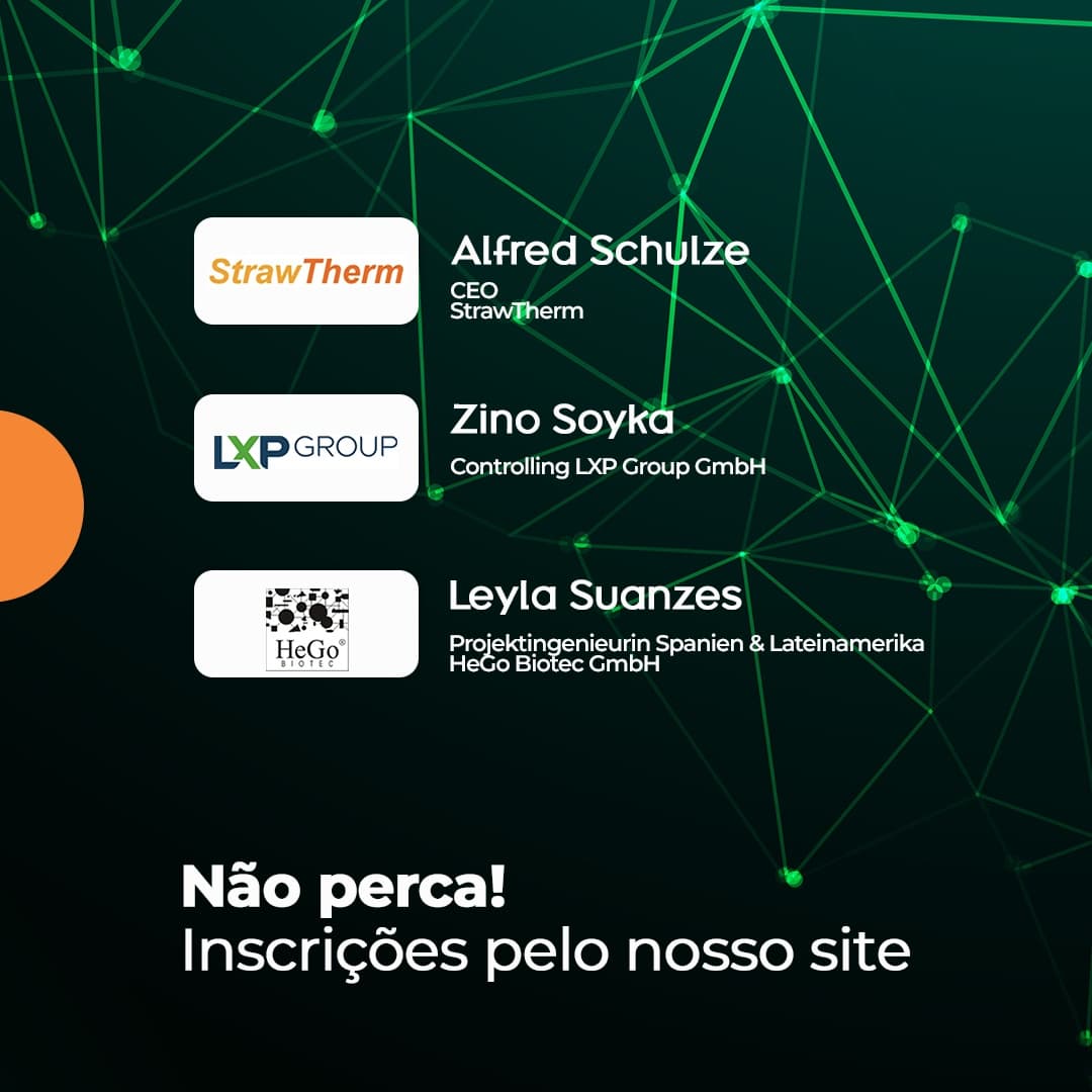Conheça os palestrantes da Missão Técnica: Recuperação Energética a partir do Biogás e Resíduos!  Fomentada pelo BMWi, tem objetivo de promover oportunidades de cooperação e geração de negócios entre empresas alemãs e brasileiras
 #biogás