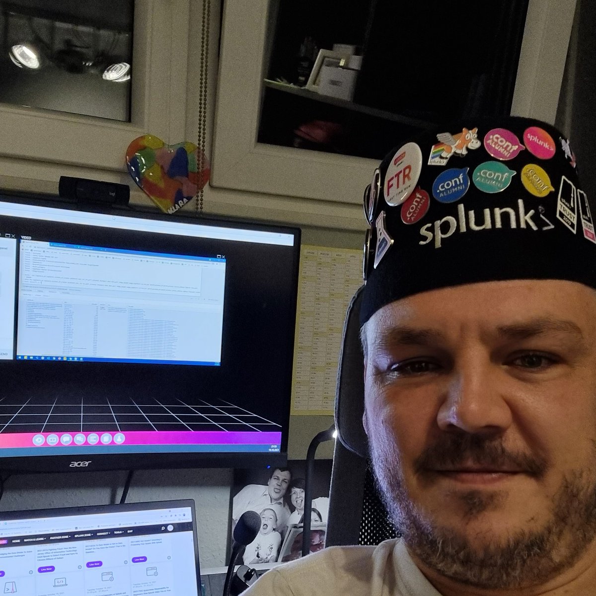 ohoppe's tweet photo. Watching #splunkconf21 at home. Would prefer in-person. https://t.co/LmTnXJFpKA