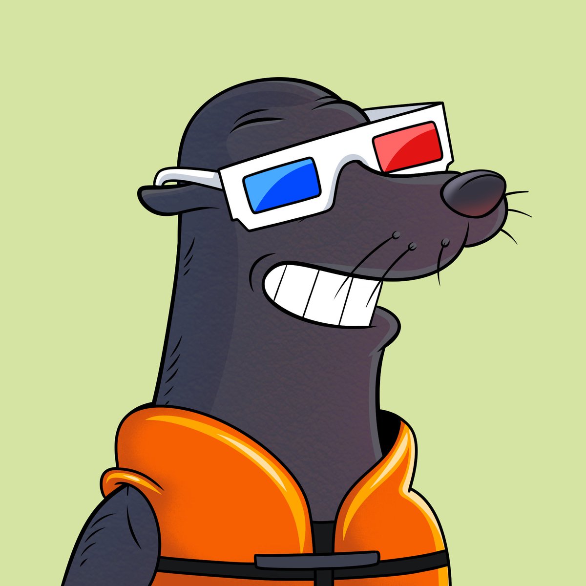 CyberworldNFTs's tweet photo. Seals can swim but you can never be too safe! https://t.co/X26zVhI6y3