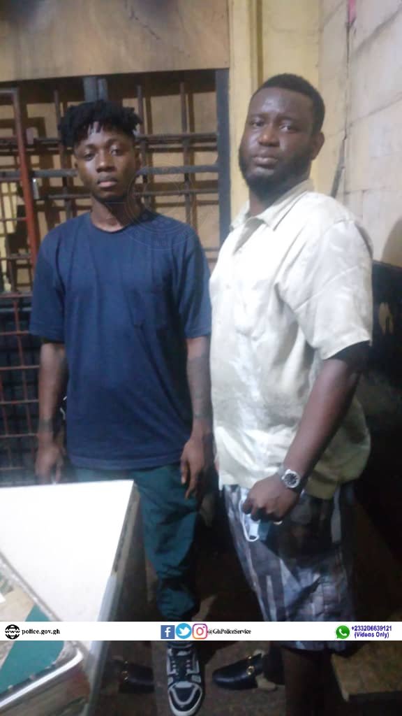 GhPoliceService's tweet photo. Two in Police Custody for Spreading False Information in Connection with Alleged Gunshot Attack on Shatta Wale. Read more from the link below;

https://t.co/KYxADJYZsO https://t.co/UkYCM0zUgk