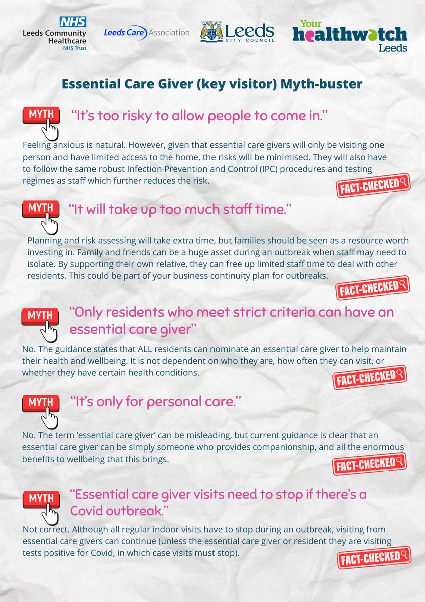TheCaringView's tweet photo. As discussed on tonights @TheCaringView. The Myth-Buster surrounding #essentialcaregiver and visits to care homes.
@JohnCampaign @rightsforresid2 https://t.co/6Qxkk9IPdd
