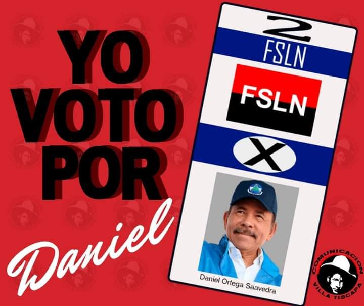 ¡¡Mi voto es por Daniel en la casilla 2️⃣ ❤🖤!!

😎Yo voto por Daniel porque ha garantizado rutas de bienestar y prosperidad para el pueblo #Nicaragüense 
 #UnidadParaLaProsperidad #TodosJuntosVamosAdelante
#ElPuebloPresidente 
#PLOMO19