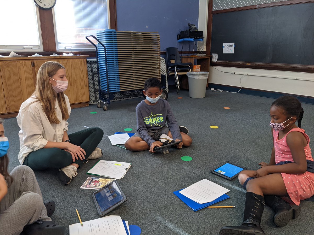 LPS_EIP's tweet photo. Miss Sydney's students practiced comprehension skills as they read Cinderello. Loved hearing their connections and the fantastic feedback Sydney provided. #ThisIsEIP https://t.co/9VgmxA1DGV
