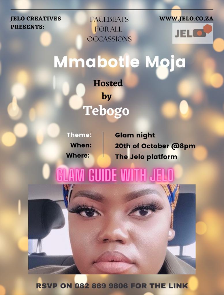 JELOcreatives's tweet photo. Facebeat for all occasions will be back on your favourite platform tomorrow evening at 8pm with lovely host @tebogo_seaga and self taught guest Mmabotle. Let's meet on https://t.co/Kkd5h0rlhy
#Jelohasgotyou
#beatsforthegods https://t.co/CTZ2PjgbqS