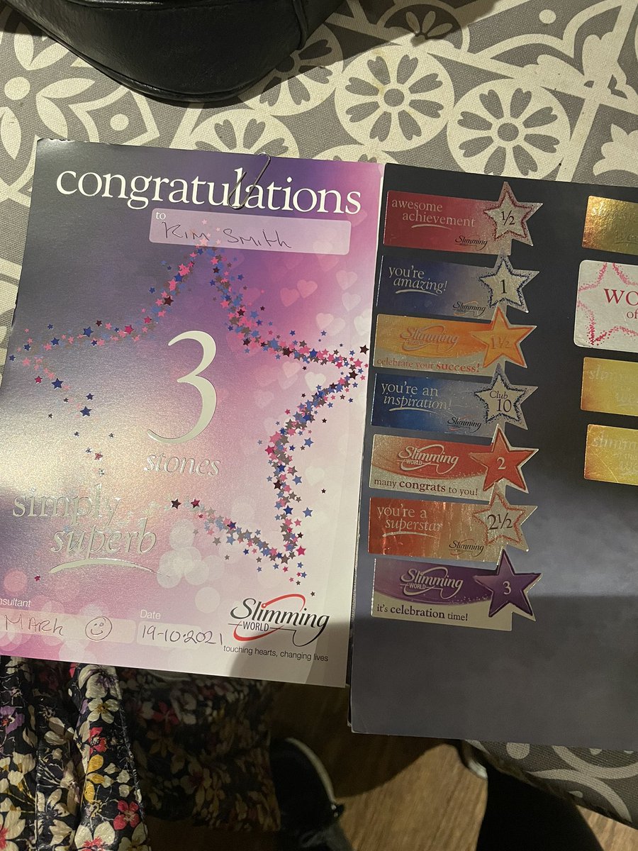 SmithKimmarie's tweet image. @SlimmingWorld #changesforlife #weightlossjourney #feelingpostive 3 st 1 lb lighter now work towards my next award