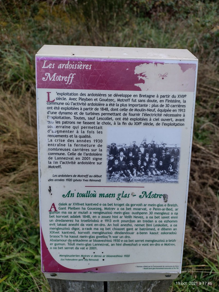 ThiChaplain's tweet photo. Les mines à #Motreff (ou à #MaëlCarhaix ou à #LocmariaBerrien) sont une part de l'#Histoire du #CentreBretagne. https://t.co/sBH9Qnuw6Q