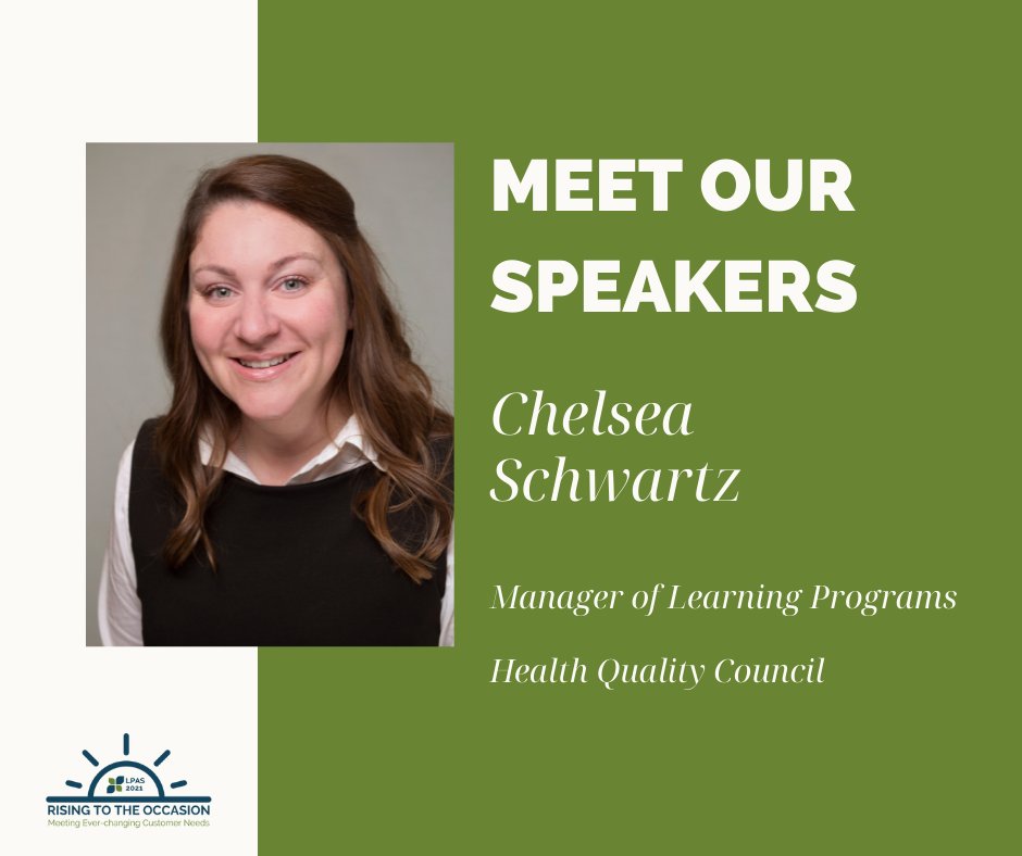 lpasask's tweet photo. Have you registered for the LPAS Annual Conference on November 3rd?!

We are excited to have Chelsea from Health Quality Council as one of our Break Out Session Facilitators!  Chelsea is a Manager  with Health Quality Council.

Register here: https://t.co/lDaga23xcA
#lpas2021 https://t.co/xtzKLKzpwZ