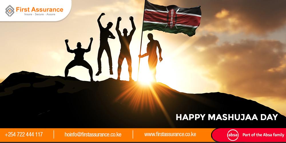 First_Assurance's tweet photo. Heroes are ordinary people who do selfless, extraordinary things when faced with difficult circumstances. 

Today we celebrate all the Kenyan heroes, past and present. We celebrate you, our shujaas. 

#HappyMashujaaDay #HeroesDay #InsuranceFastandEasy #FirstAssurance #MashujaaDay https://t.co/gHjJEFM4pX