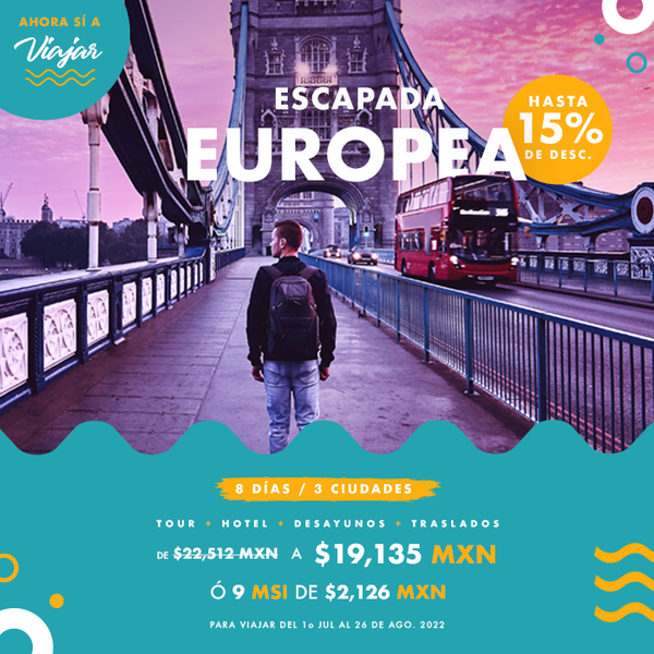 mundo_joven's tweet photo. ¡Ya están aquí las 🔥PROMOS🔥 de nuestro #OutletDeViajes🤯 para que , viaje a Europea, Ciudades imperiales, España o Rusia.🤩
💥Promoción válida del 18 al 31 de Oct. de 2021.
📅Reserva: https://t.co/dtlROMxQMh
☎️Llámanos: 55 54 828282 https://t.co/mpvk53ZRB1