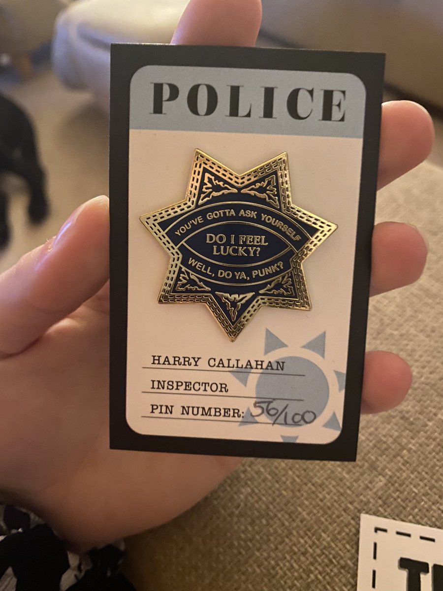 KayTheOutlaw's tweet photo. I’m with the best police inspector😉😍 @BywayDesign @GoodBadUglyMule #DirtyHarry #Pins #DoIFeelLucky #DoYaPunk #ClintEastwood #HarryCallahan 💙 https://t.co/QOcC134Ux0
