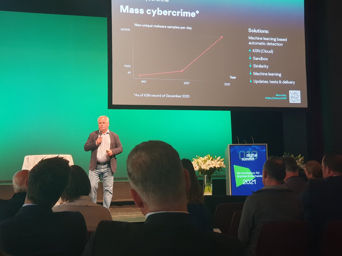 Gemäss <a href="/e_kaspersky/">Eugene Kaspersky</a> gibt es jeden Tag 400'000 neue Schadprogrammme, Tendenz stark steigend. <a href="/li_digital/">digital-liechtenstein</a> #digitalsummit