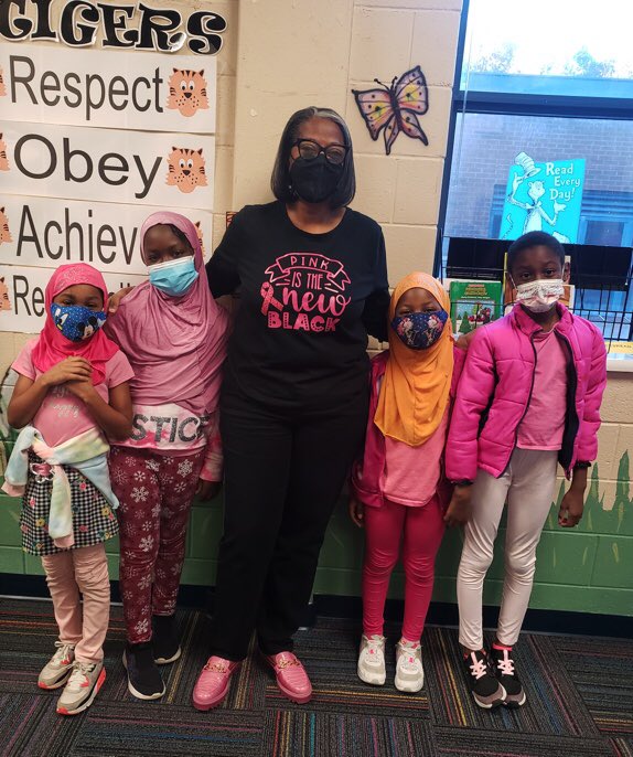 CascadeESMedCtr's tweet photo. #TshirtTuesday at Cascade ES..πππ. Pink Out at Cascade ES in support of Breast Cancer survivors #givecancertheboot @APSMediaServ @apsupdate https://t.co/dYWkzhiOrc