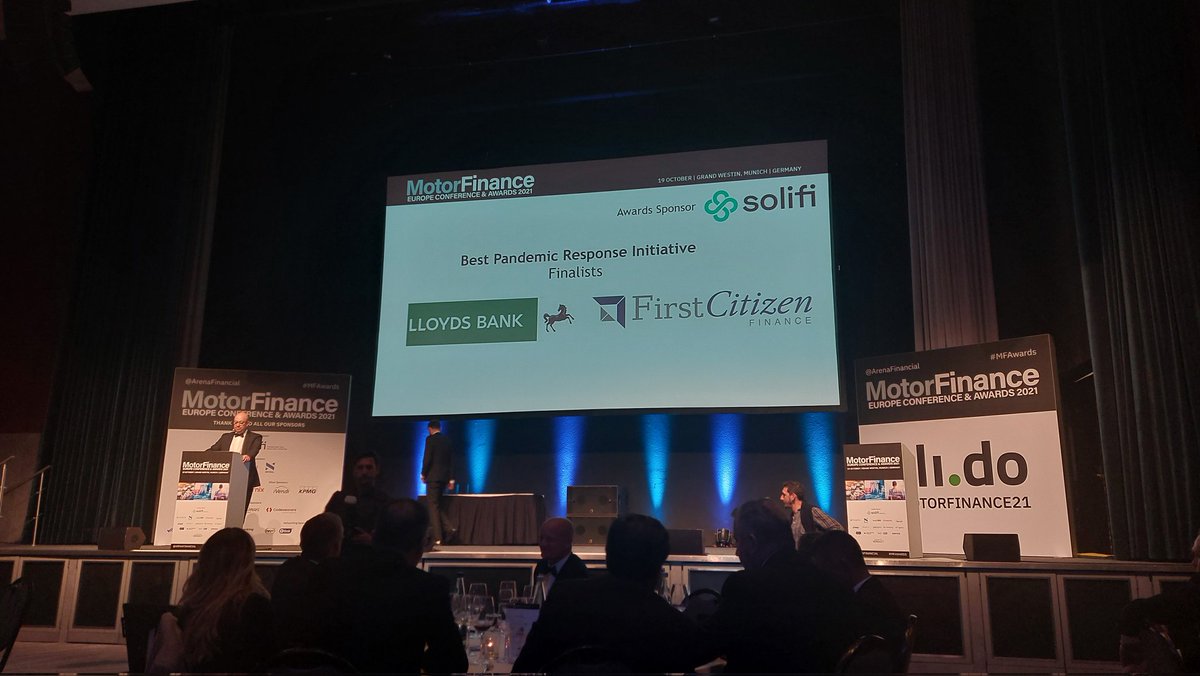 RobertMurrayIE's tweet photo. Great day here in @WESTIN_MUNICH. Well done @LloydsBank on their win in the Best Pandemic Response Initiative category at the @motorfinance Europe Awards. Nice to be Finalists though, maybe next time...
#KeepingMotoringLocal #LetsMakeItHappen https://t.co/jgIiicfcpZ