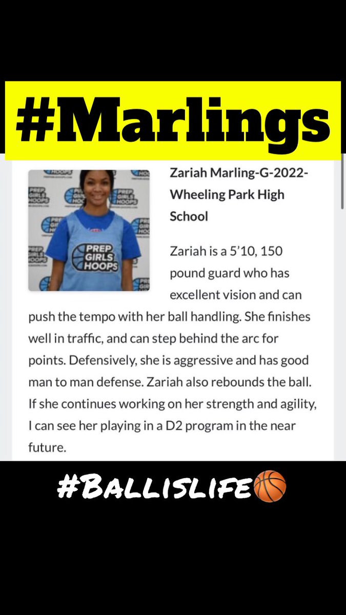 MarlingRonnie's tweet photo. @marlingzariah30 @WPHSgirlsbb @TMS_GirlsBB @wvthundergold22 @PGH_WVirginia #TotalAthlete #HardworkCrew #Marlings #Ballislife🏀 https://t.co/gfTdx4Gcu1