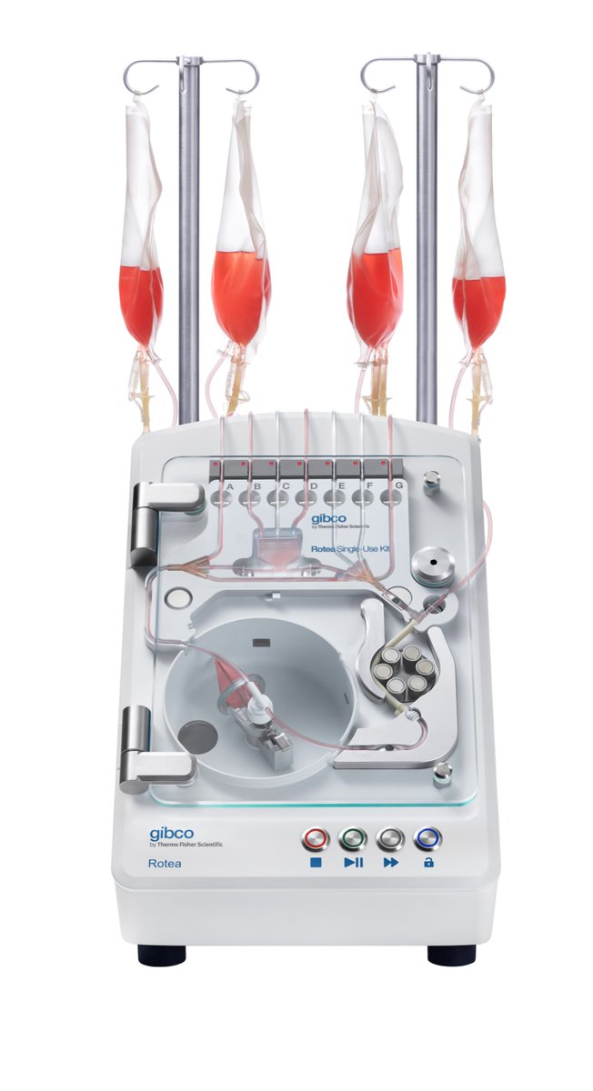 RD100Awards's tweet photo. .@thermofisher is a #RD100 winner in the Analytical/Test category for their Gibco™ CTS™ Rotea Counterflow Centrifugation System. This was a collaborative effort with Scinogy. Congratulations! https://t.co/Os2HeM93ck