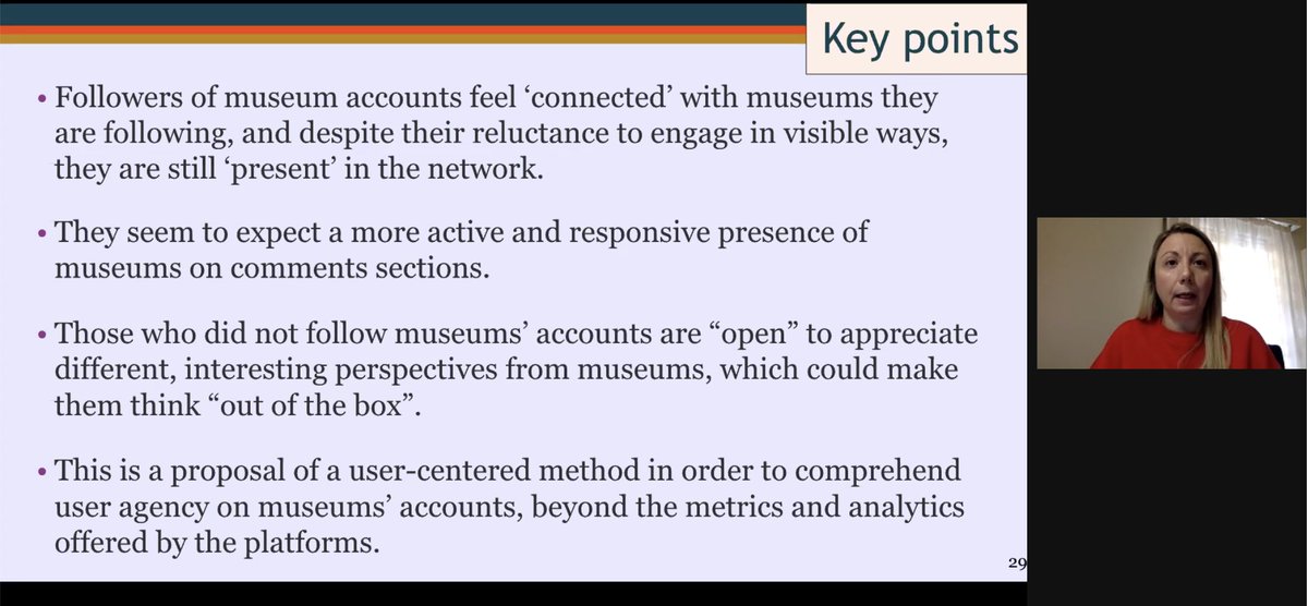 diekremserin's tweet photo. Some insights from today's @muzex_mt #futureofmuseums - a fantastic keynote by @FabioViola  that hit the point to re-think (and act!) who we need to run institutions. Fascinating research by @sophiabak and Emma June Huebner at @Concordia 👩‍🏫 https://t.co/auutxHZLHn