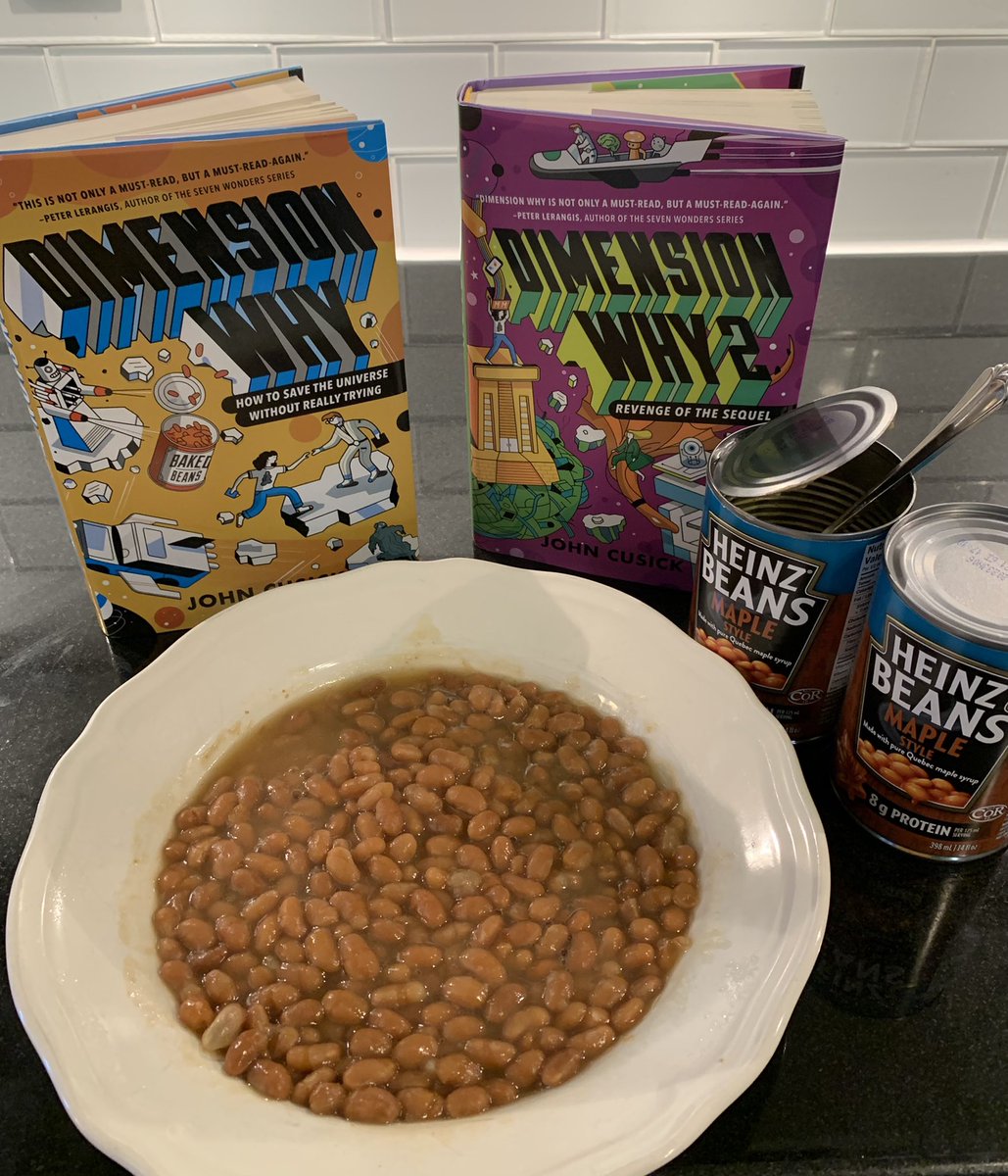 marinacohen's tweet photo. @johnmcusick Got my baked beans and ready to travel! #DimensionWhy #Revengeofthesequel #MGBooktober https://t.co/u9A8grZfbP