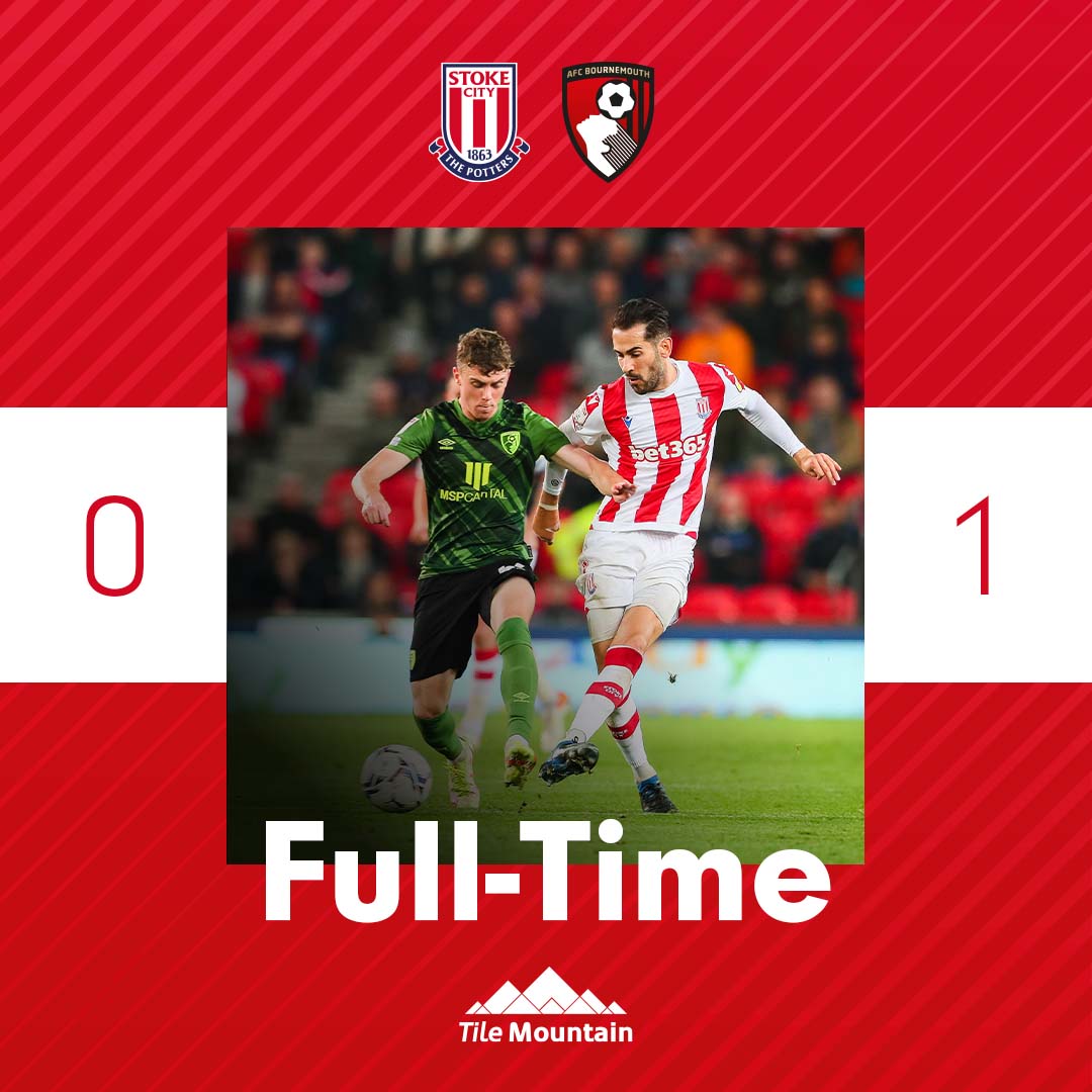stokecity's tweet photo. We're beaten this evening.
🔴⚪️ v 🍒
#SCFC #STKBOU https://t.co/1rsvHxHhGF