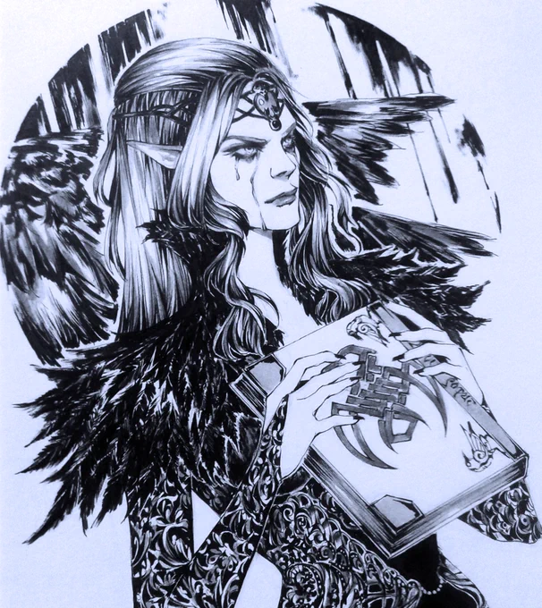 Mirrored ink work 