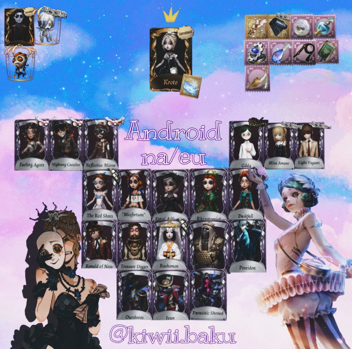 ♧ looking for idv accounts with S skins (no recent skins I'll only accept naiad in a bigger account)

♧ please no lowballs <3

♧ I really like sound wave!!

#idvtrade #idvtrading