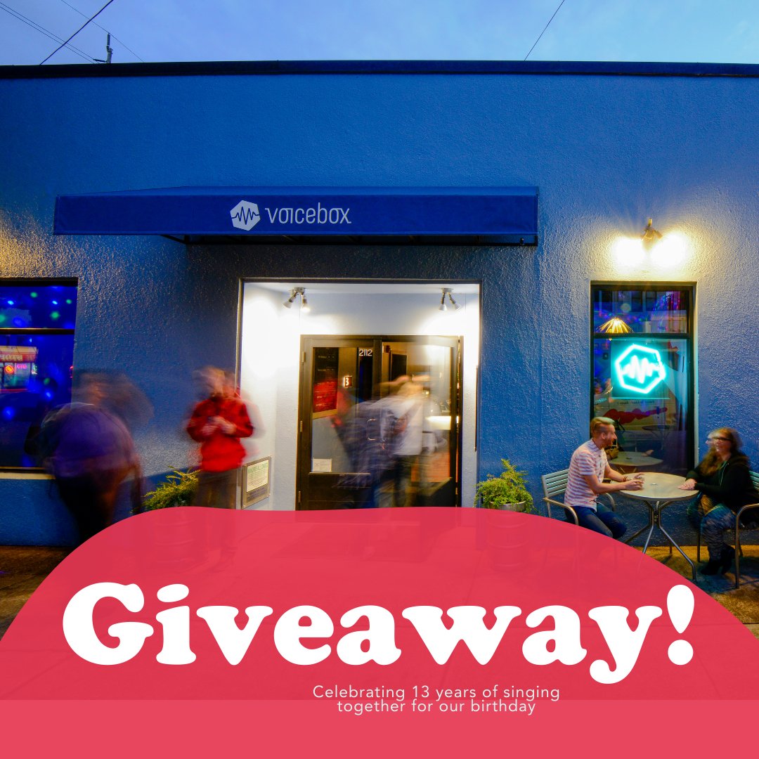 VB turns 13 on Halloween, and its been an amazing 13 years singing and celebrating with you all. For our birthday, we're giving away a party to one lucky guest and their crew! Enter the giveaway here: ow.ly/5MxF50GubB3