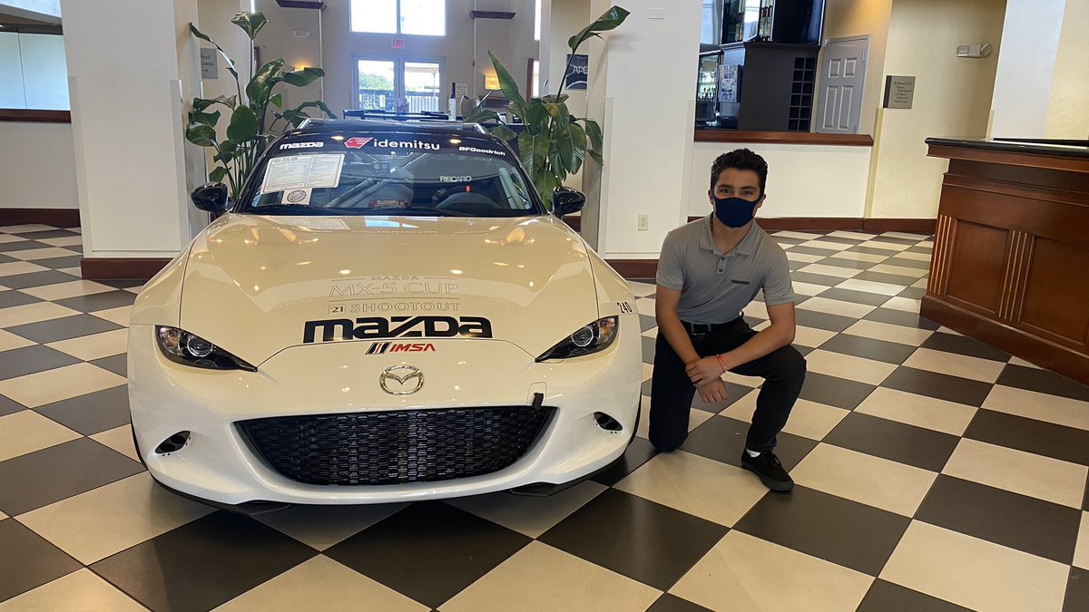 I can’t believe this is happening!! The <a href="/MazdaRacing/">Mazda Motorsports</a> <a href="/MazdaMX5Cup/">Mazda MX-5 Cup</a> Scholarship Shootout presented by <a href="/BFGoodrichTires/">BFGoodrich Tires</a> is only 1️⃣ day away!

Whatever the outcome is, it’s an honour to be a finalist, and it’s an amazing experience to drive these cars!
.
Let’s get at this!